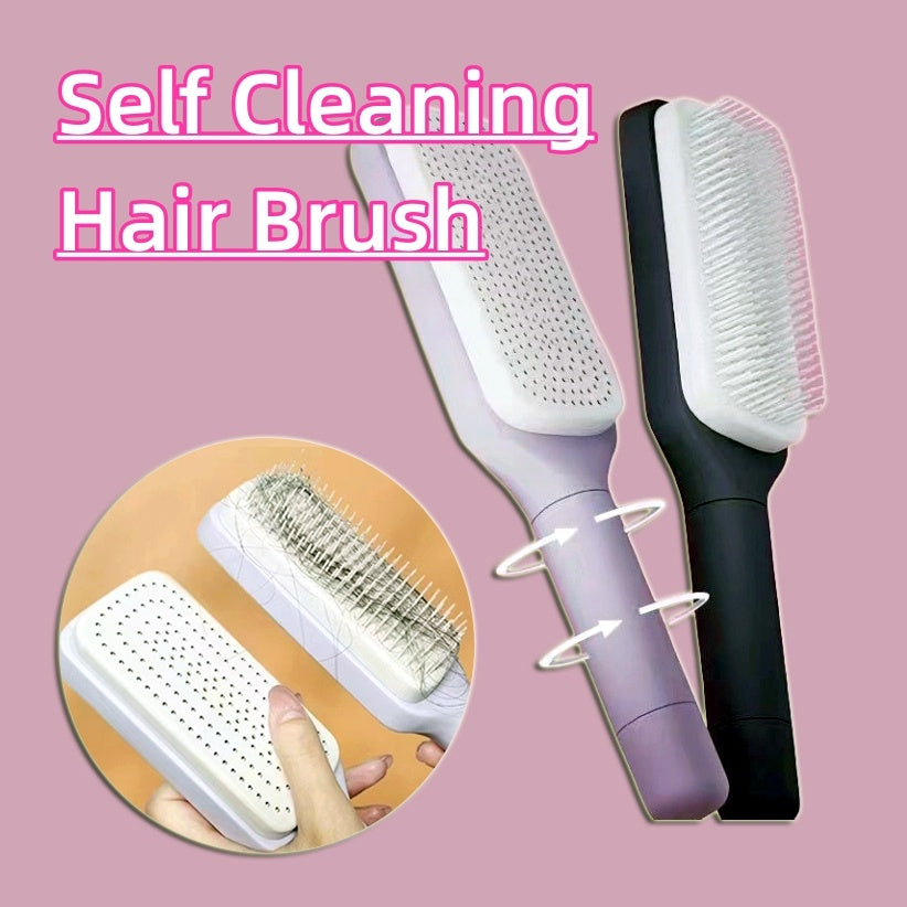 Self-Cleaning Hair Brush – Tangle-Free & Effortless