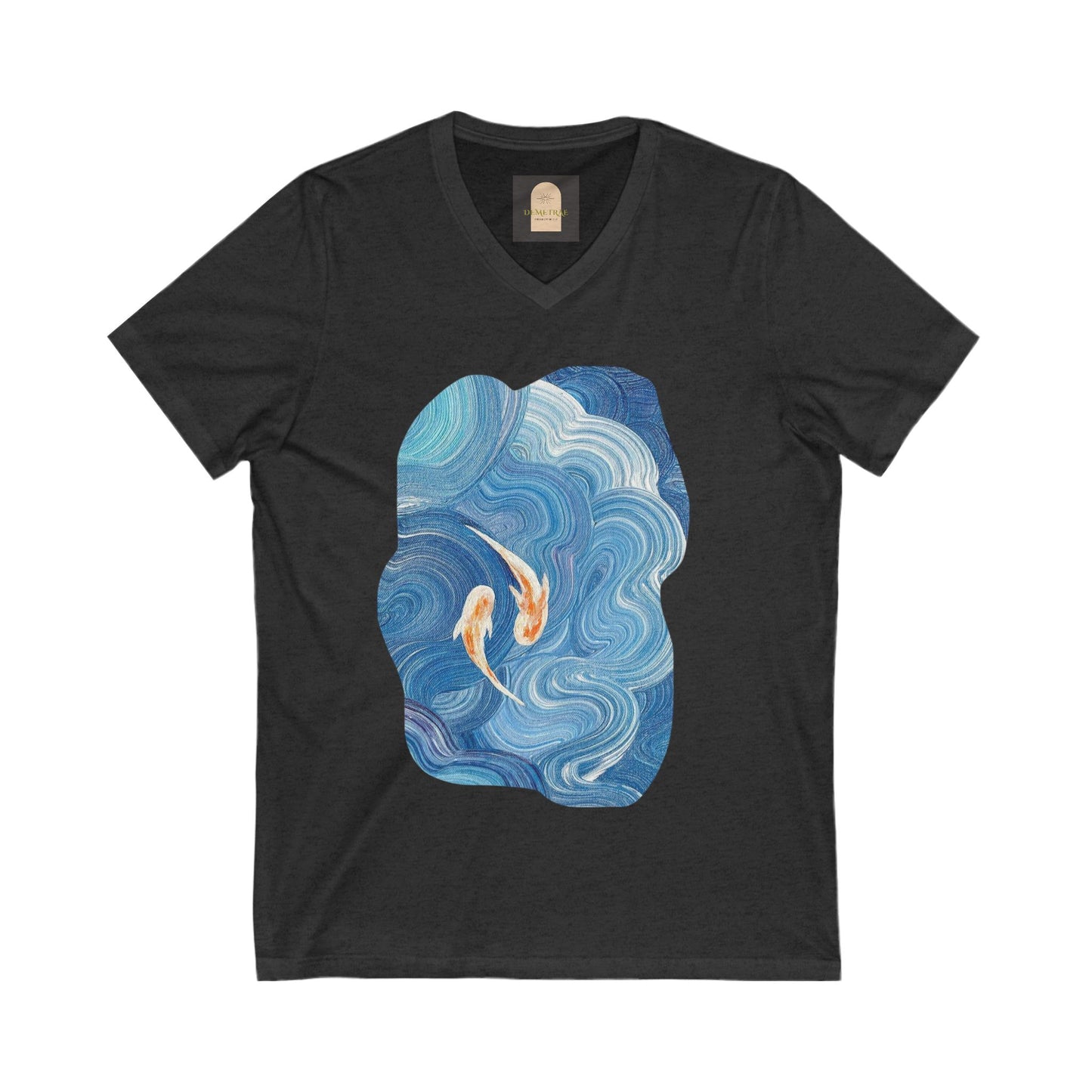 Koi Flow V-Neck Unisex Tee