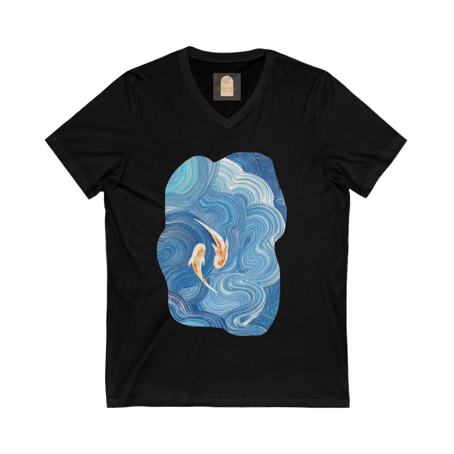 Koi Flow V-Neck Unisex Tee