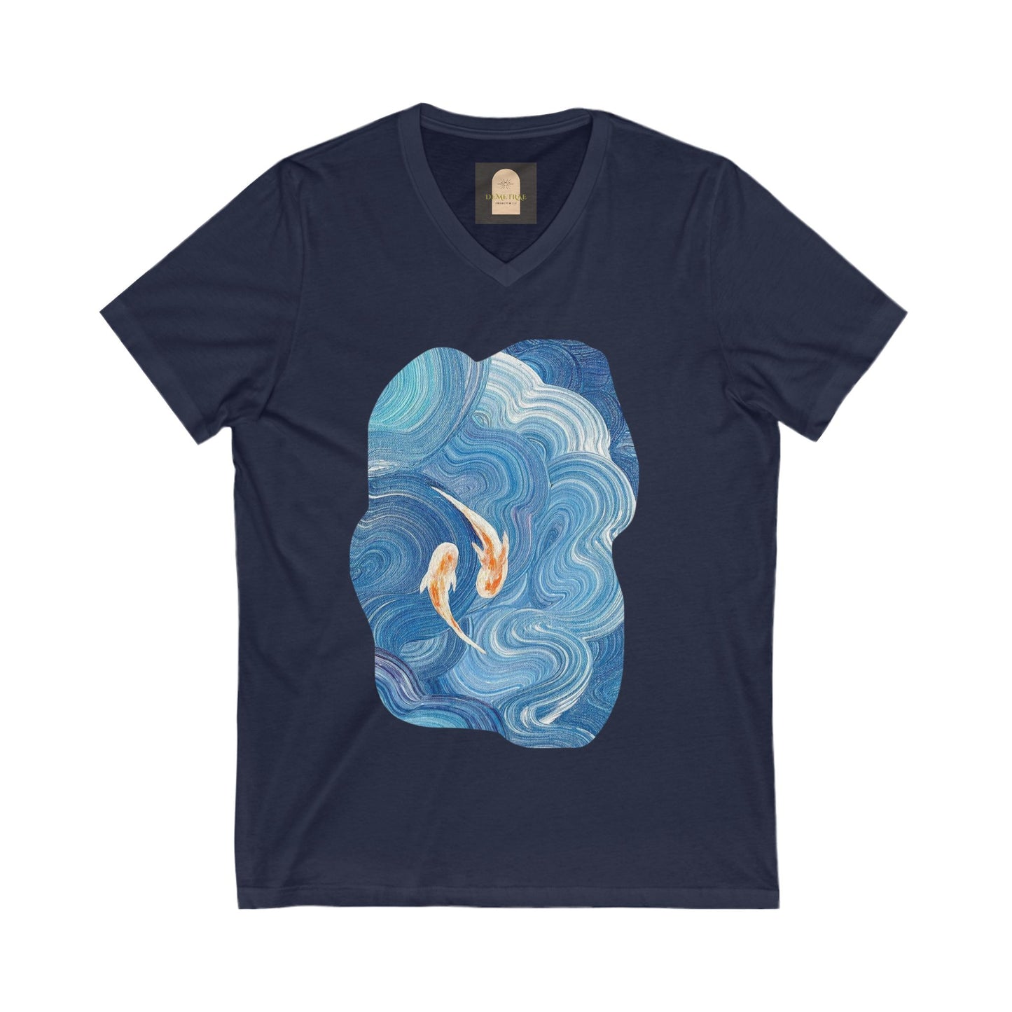 Koi Flow V-Neck Unisex Tee